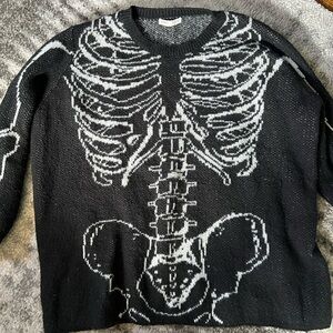 ROMWE Skeleton sweater